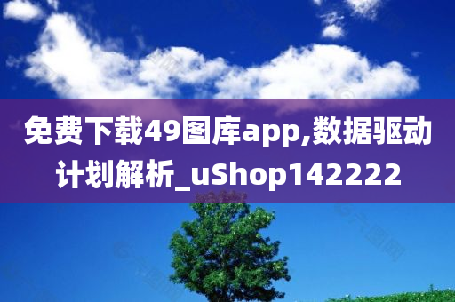 免费下载49图库app,数据驱动计划解析_uShop142222