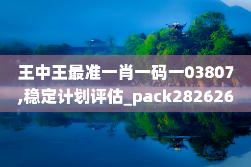 王中王最准一肖一码一03807,稳定计划评估_pack282626