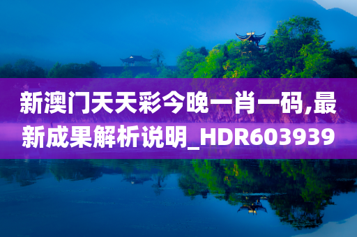 新澳门天天彩今晚一肖一码,最新成果解析说明_HDR603939