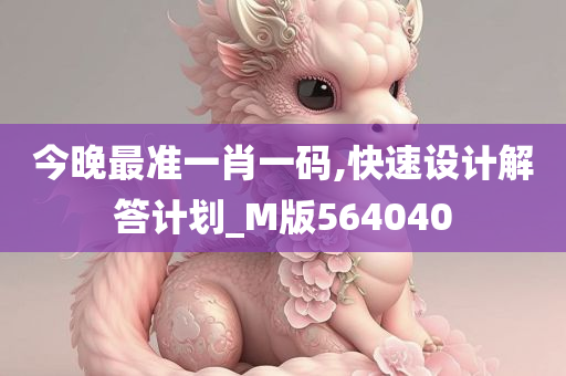 今晚最准一肖一码,快速设计解答计划_M版564040