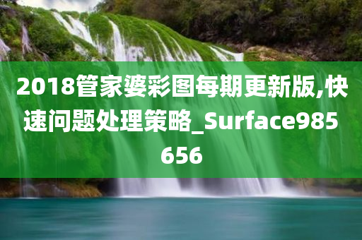 2018管家婆彩图每期更新版,快速问题处理策略_Surface985656