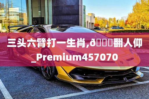 三头六臂打一生肖,🐎翻人仰_Premium457070