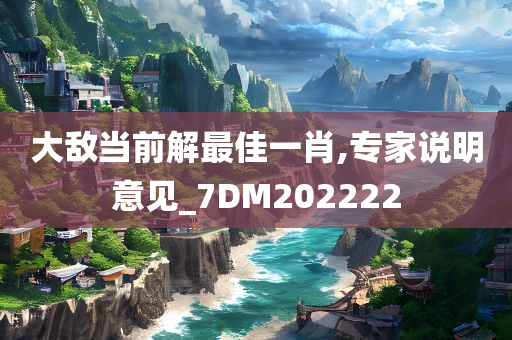 大敌当前解最佳一肖,专家说明意见_7DM202222