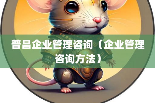 普昌企业管理咨询（企业管理咨询方法）