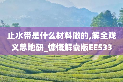 止水带是什么材料做的,解全戏义总地研_慷慨解囊版EE533