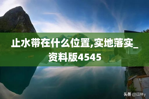 止水带在什么位置,实地落实_资料版4545