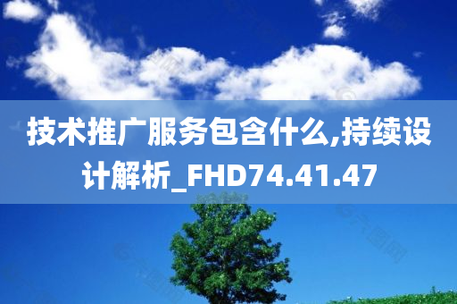 技术推广服务包含什么,持续设计解析_FHD74.41.47