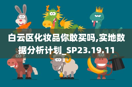 白云区化妆品你敢买吗,实地数据分析计划_SP23.19.11