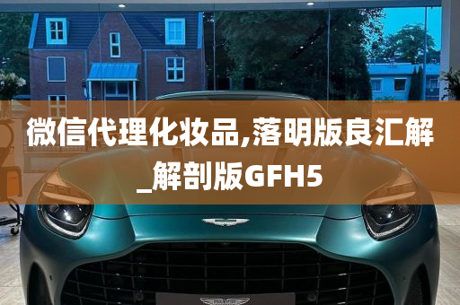 微信代理化妆品,落明版良汇解_解剖版GFH5