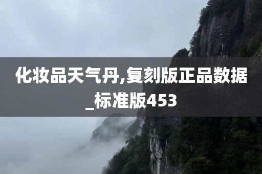 化妆品天气丹,复刻版正品数据_标准版453