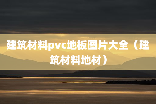 建筑材料pvc地板图片大全（建筑材料地材）