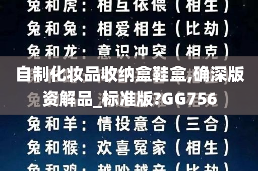 自制化妆品收纳盒鞋盒,确深版资解品_标准版?GG756