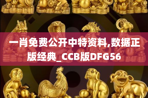 一肖免费公开中特资料,数据正版经典_CCB版DFG56