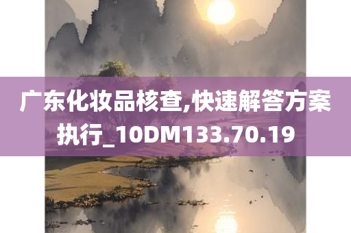 广东化妆品核查,快速解答方案执行_10DM133.70.19