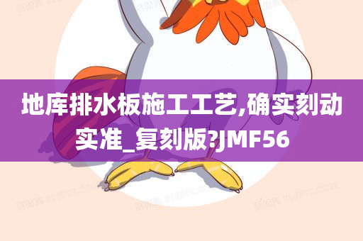 地库排水板施工工艺,确实刻动实准_复刻版?JMF56