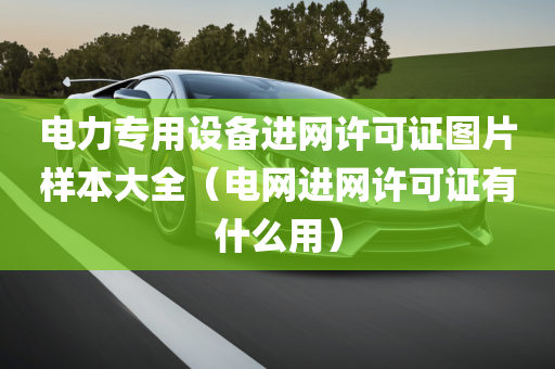 电力专用设备进网许可证图片样本大全（电网进网许可证有什么用）