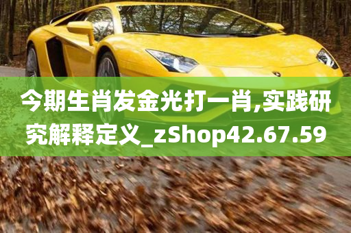 今期生肖发金光打一肖,实践研究解释定义_zShop42.67.59