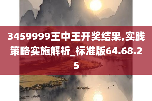 3459999王中王开奖结果,实践策略实施解析_标准版64.68.25