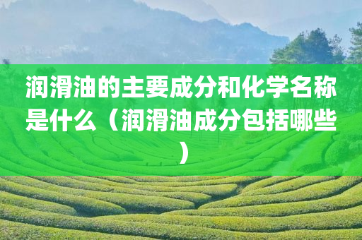 润滑油的主要成分和化学名称是什么（润滑油成分包括哪些）