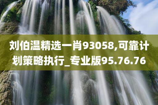 刘伯温精选一肖93058,可靠计划策略执行_专业版95.76.76