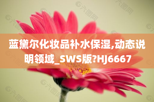 蓝黛尔化妆品补水保湿,动态说明领域_SWS版?HJ6667