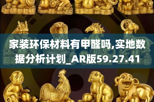 家装环保材料有甲醛吗,实地数据分析计划_AR版59.27.41