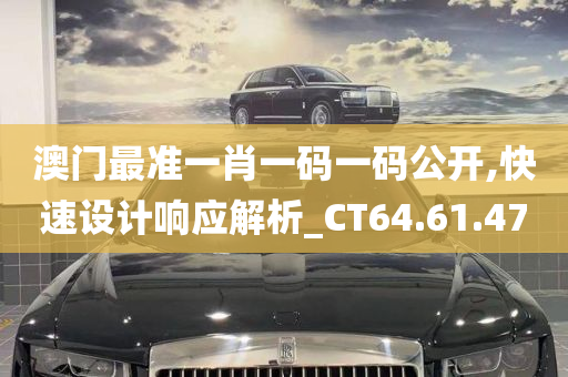 澳门最准一肖一码一码公开,快速设计响应解析_CT64.61.47