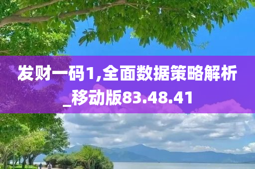 发财一码1,全面数据策略解析_移动版83.48.41