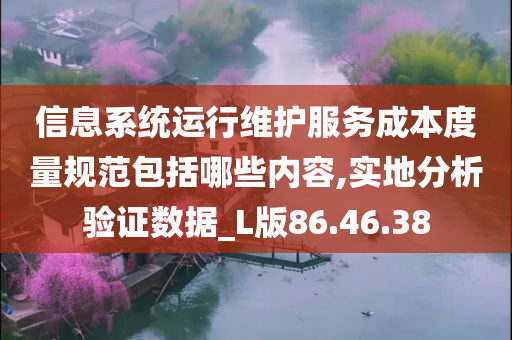 信息系统运行维护服务成本度量规范包括哪些内容,实地分析验证数据_L版86.46.38