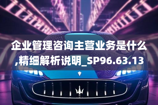 企业管理咨询主营业务是什么,精细解析说明_SP96.63.13