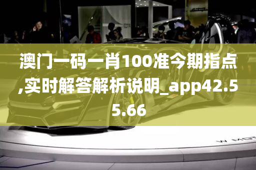 澳门一码一肖100准今期指点,实时解答解析说明_app42.55.66