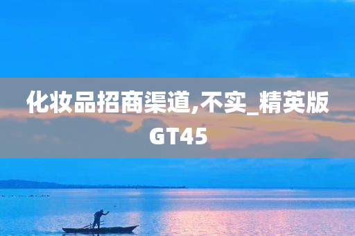 化妆品招商渠道,不实_精英版GT45