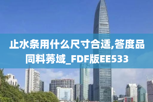 止水条用什么尺寸合适,答度品同料莠域_FDF版EE533