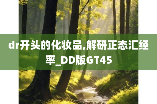 dr开头的化妆品,解研正态汇经率_DD版GT45