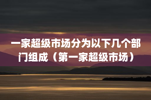 一家超级市场分为以下几个部门组成（第一家超级市场）