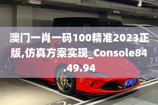 澳门一肖一码100精准2023正版,仿真方案实现_Console84.49.94