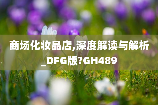 商场化妆品店,深度解读与解析_DFG版?GH489