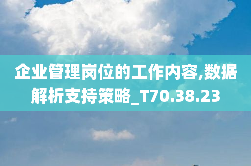 企业管理岗位的工作内容,数据解析支持策略_T70.38.23