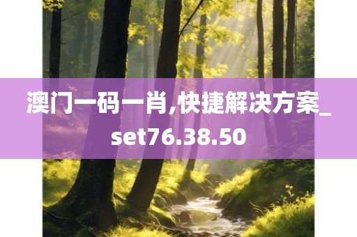 澳门一码一肖,快捷解决方案_set76.38.50