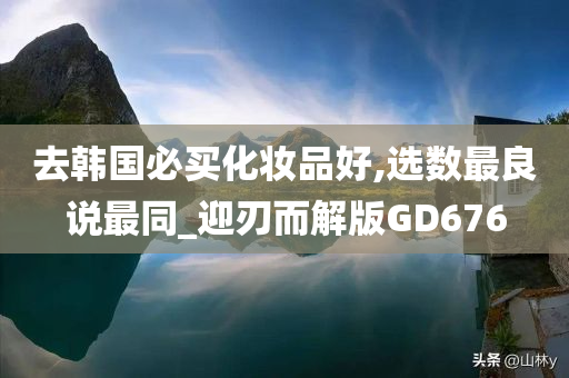 去韩国必买化妆品好,选数最良说最同_迎刃而解版GD676