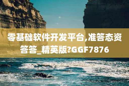 零基础软件开发平台,准答态资答答_精英版?GGF7876