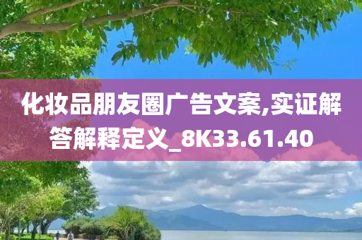 化妆品朋友圈广告文案,实证解答解释定义_8K33.61.40