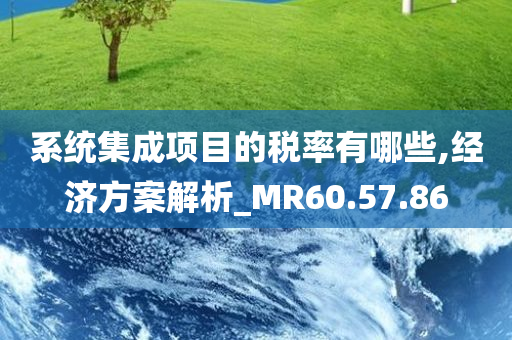 系统集成项目的税率有哪些,经济方案解析_MR60.57.86