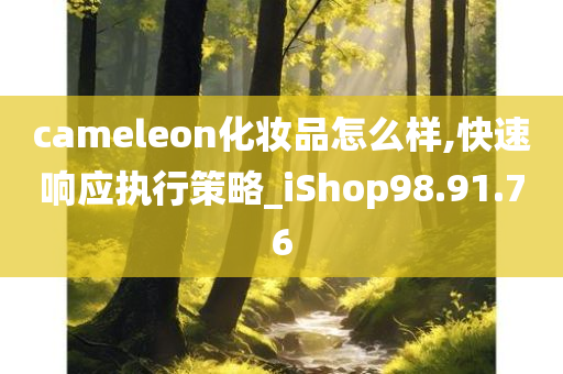 cameleon化妆品怎么样,快速响应执行策略_iShop98.91.76