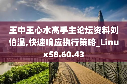 王中王心水高手主论坛资料刘伯温,快速响应执行策略_Linux58.60.43