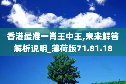 香港最准一肖王中王,未来解答解析说明_薄荷版71.81.18