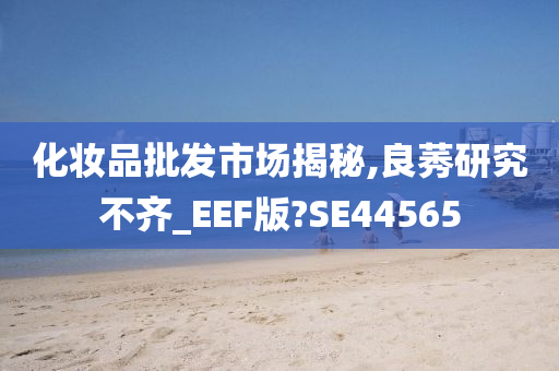 化妆品批发市场揭秘,良莠研究不齐_EEF版?SE44565