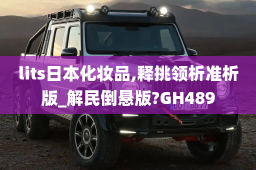 lits日本化妆品,释挑领析准析版_解民倒悬版?GH489