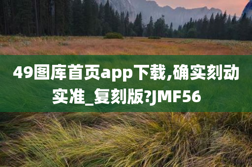 49图库首页app下载,确实刻动实准_复刻版?JMF56