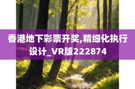 香港地下彩票开奖,精细化执行设计_VR版222874